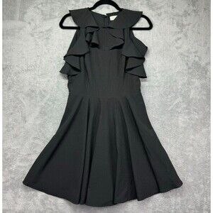 Altar'd State Dress Women's Large Black Sleeveless Ruffle Lined Classy Formal